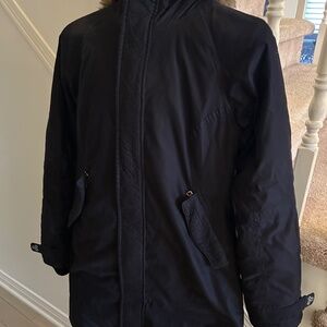 TNA by Aritzia Black Winter Parka Coat - Size Small - Warm & Stylish